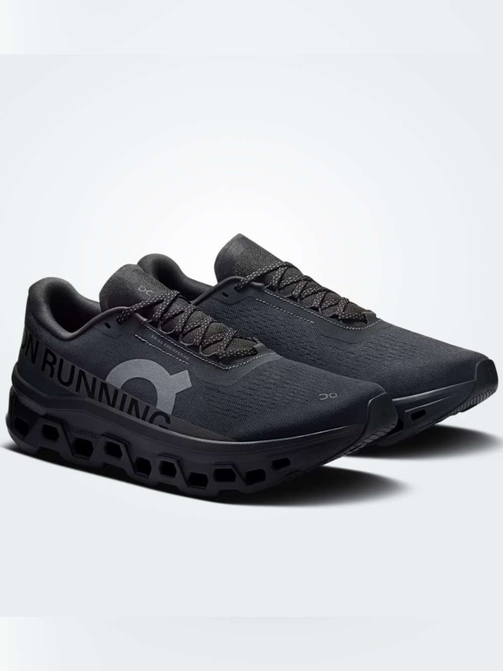 On Men’s Black Cloudmonster Running Shoes